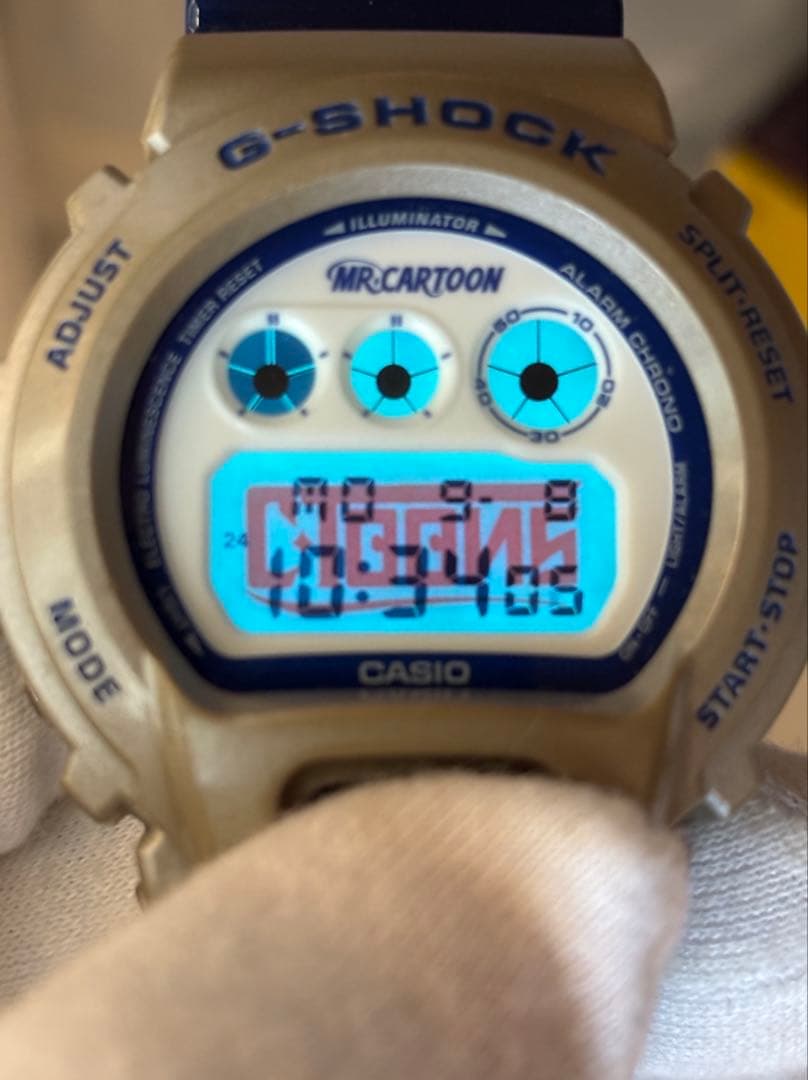 G-SHOCK/コラボ/ミスターカートゥーン/限定/DW-6900/箱付/三つ目