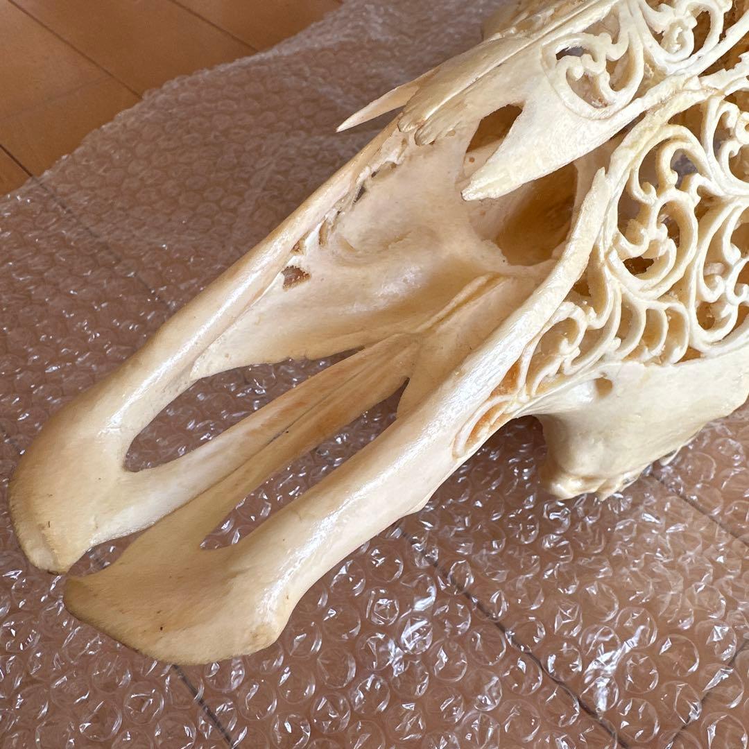 値下げしました！バッファロースカル　牛頭蓋骨　壁掛け彫像　カウボーイ　アメカジ