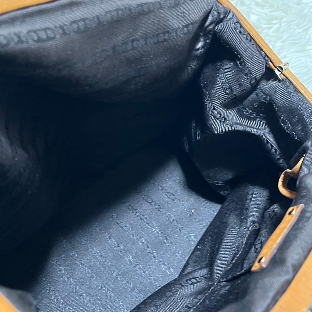 オールド　セリーヌ　ヴィンテージ　マカダム柄　ポーチ　クラッチバッグ　がま口