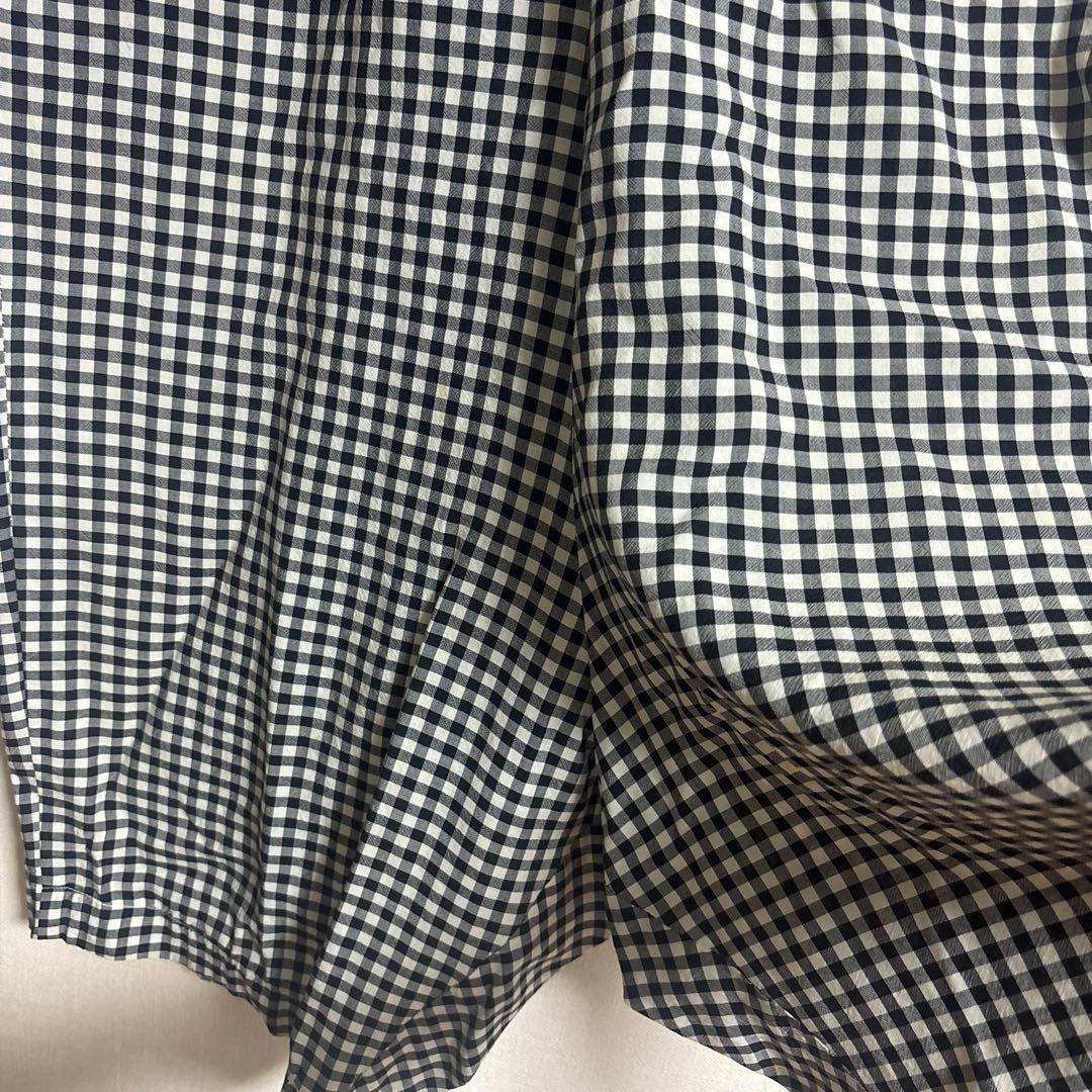 美品●コムデギャルソン●ギンガムチェックペンギン パンツ●サルエル●ブラック