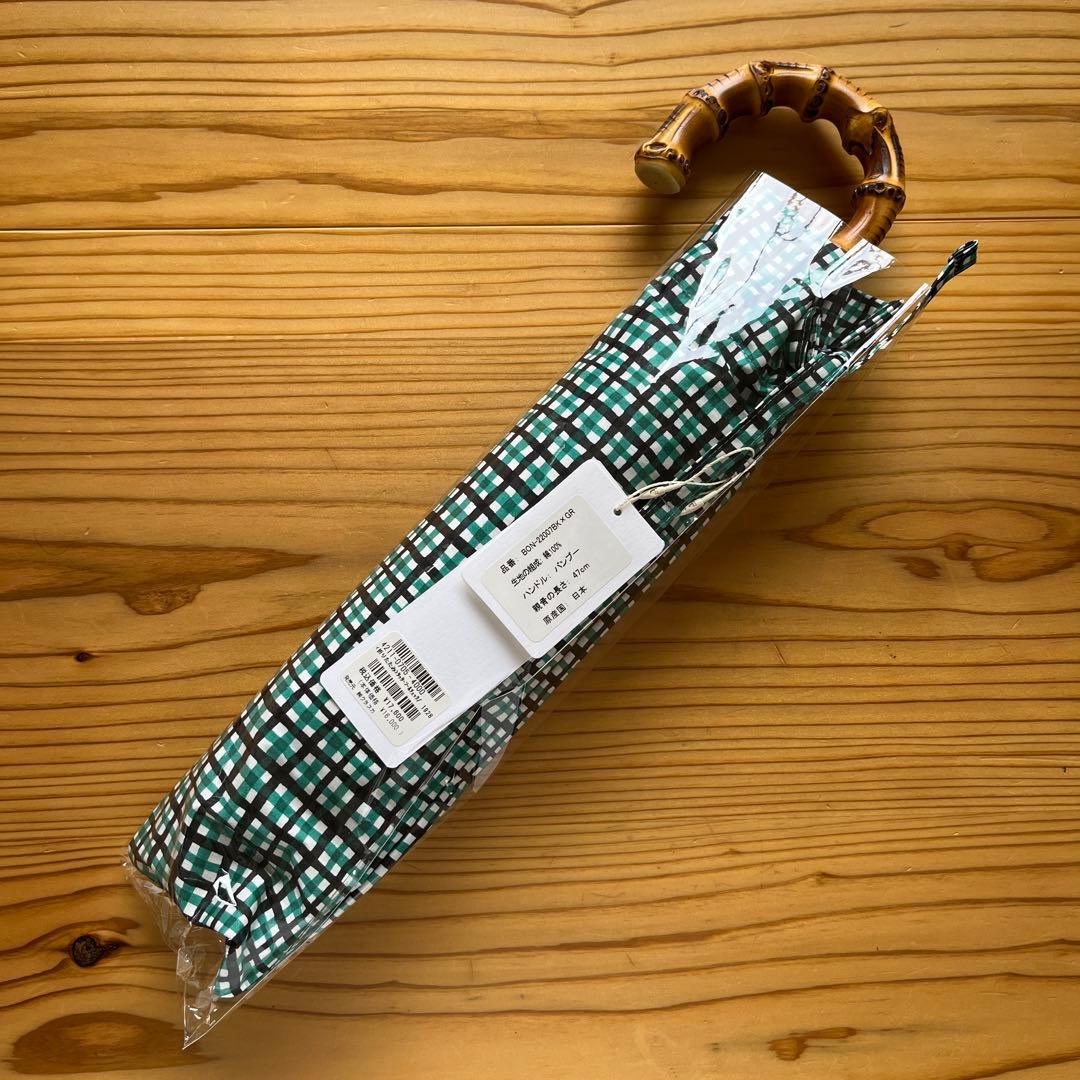 ボンボンストア　タッターソールチェック 晴雨兼用 折りたたみ傘