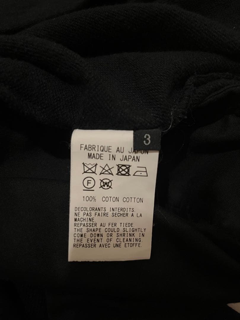 Ground Y ブラック ヘムリブバルーンパンツ3 GN-P03-005