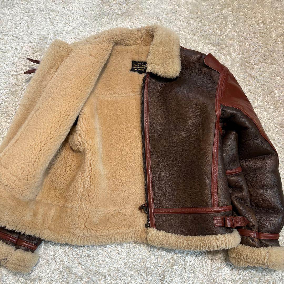 極美品✨大戦モデル　ミリタリージャケット　ムートン　B-3 ブラウン