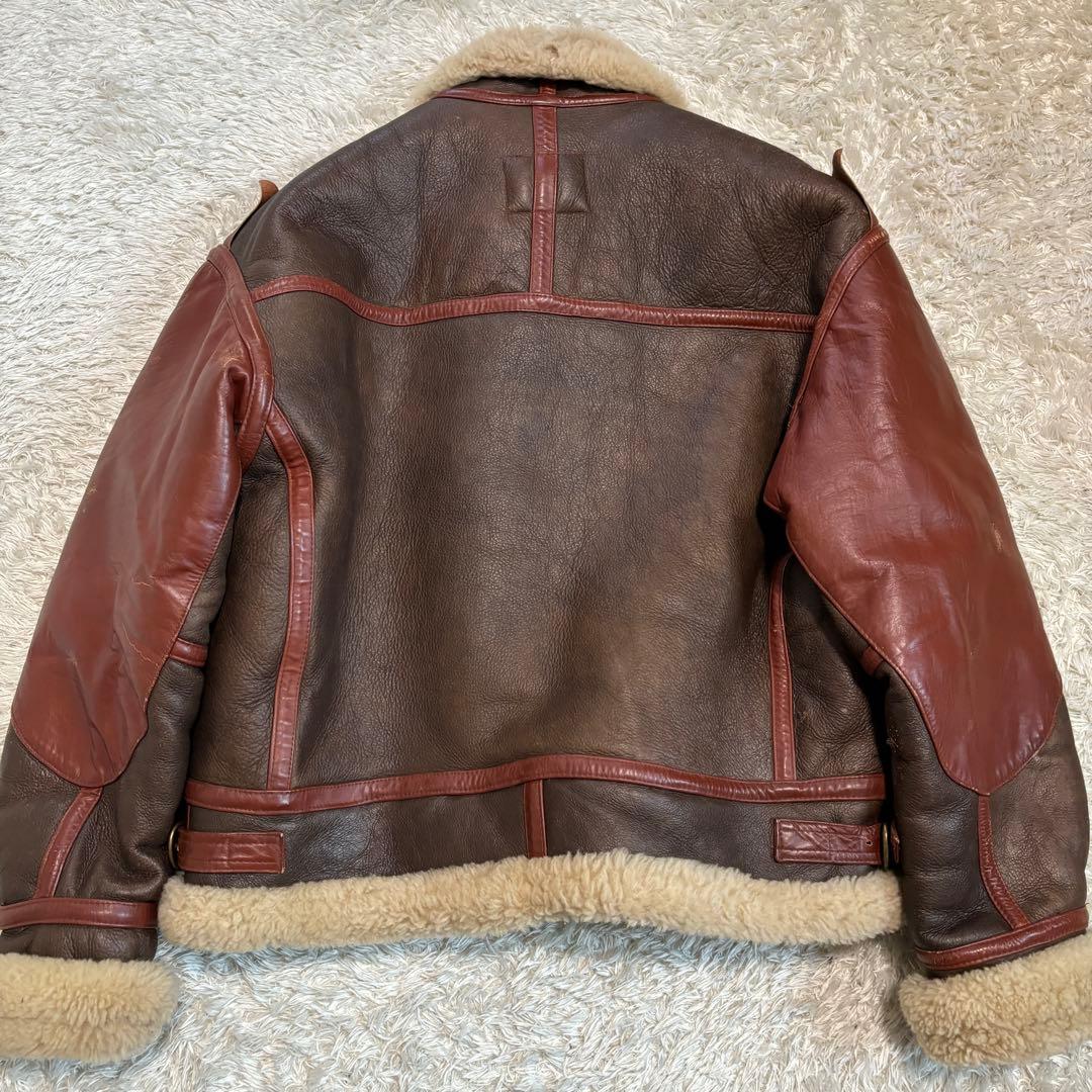 極美品✨大戦モデル　ミリタリージャケット　ムートン　B-3 ブラウン