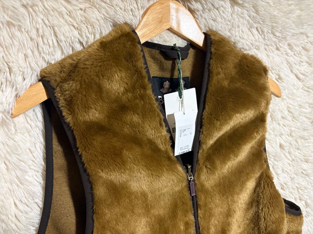 新品 タグ付きBarbour ファーライナー インナーベスト 40 ワイド