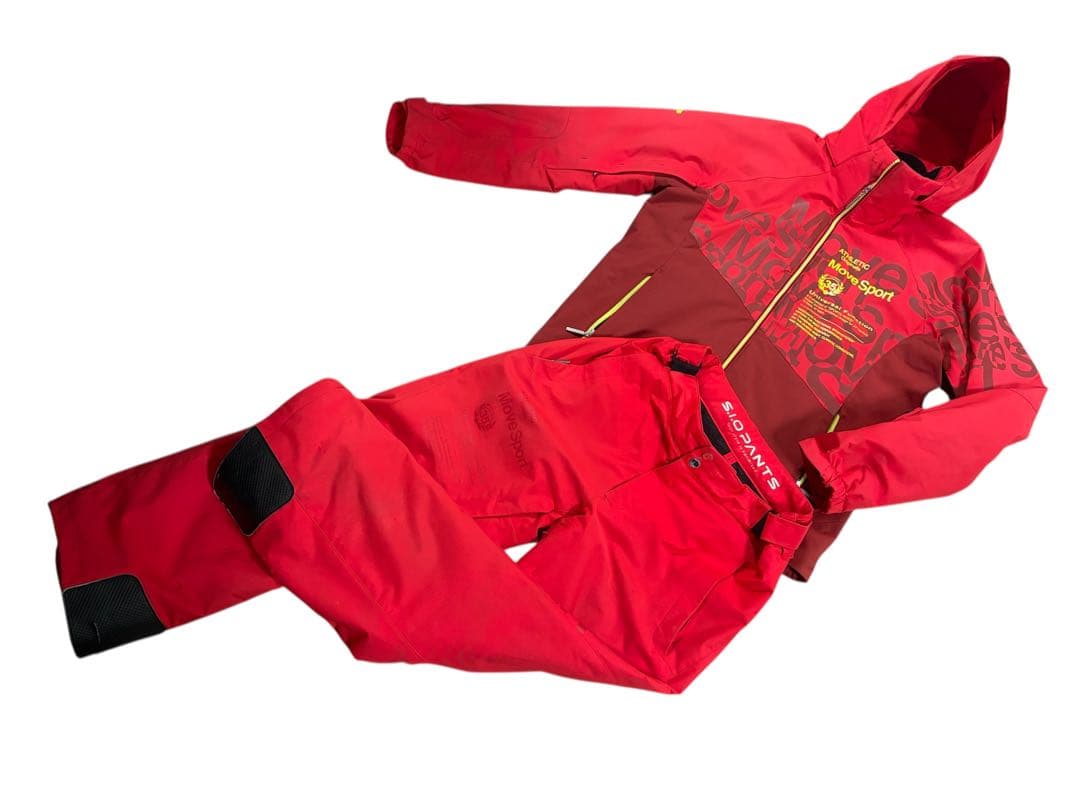 ★お洒落★デサント　ムーブスポーツ　スキーウエア 上下セット　SAJ デモ技術選