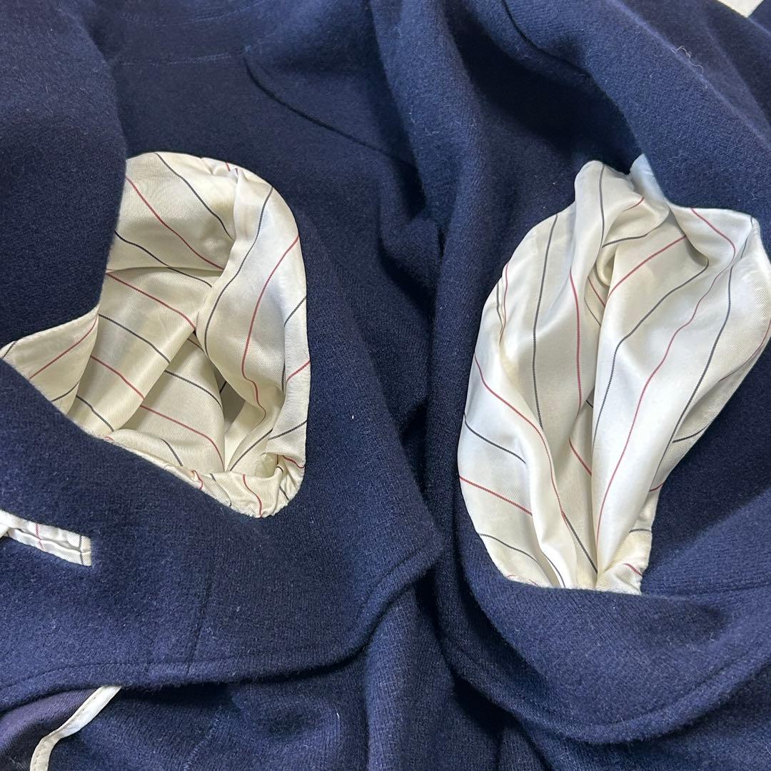 美品 D/him ダブルスタンダード カシミヤ100% ダブルジャケット48 紺