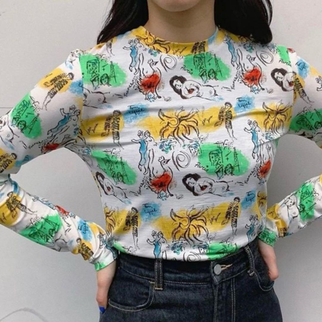 Carne Bollente カルネボレンテ カットソー 総柄　パリ レア