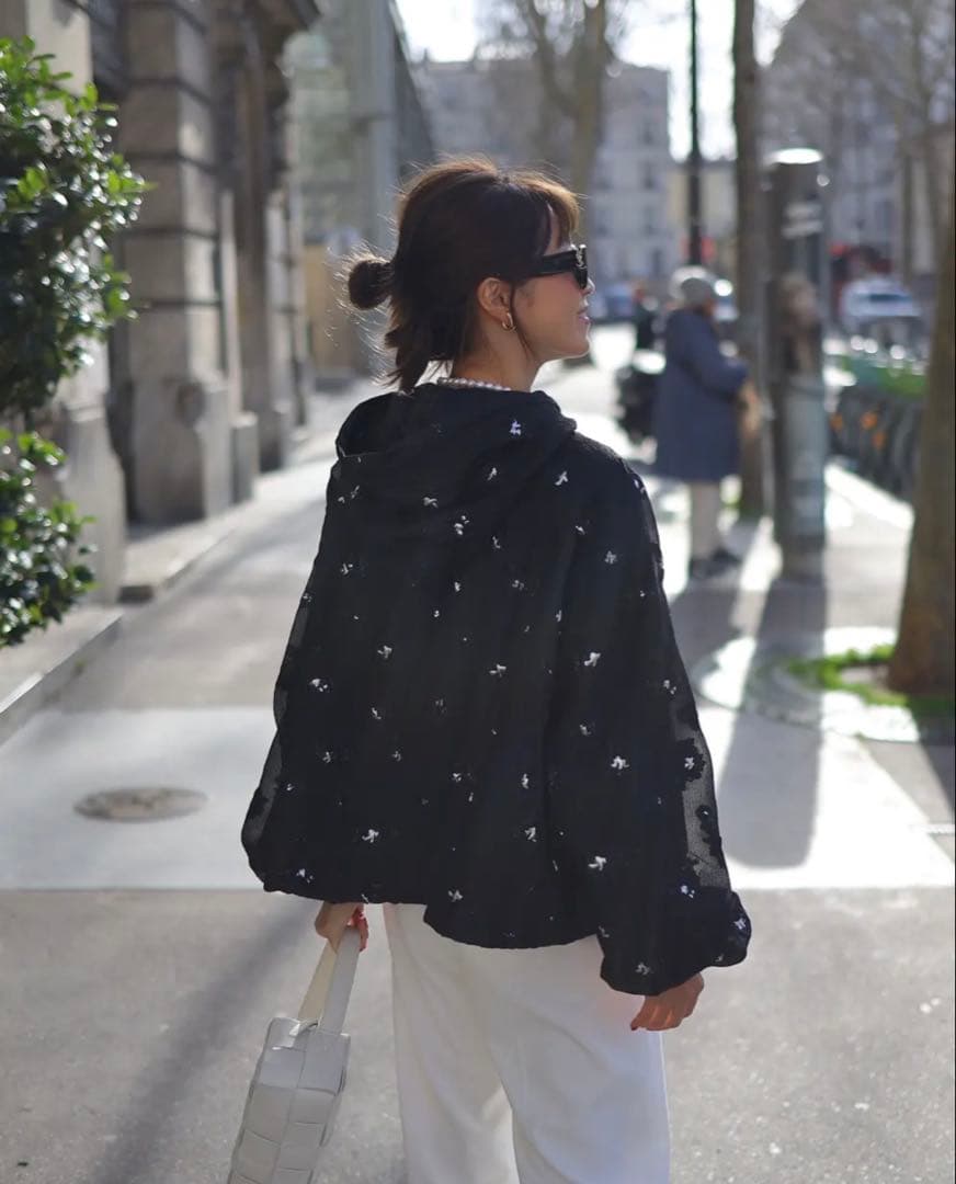 gypsohila ★ Clear Blouson 【Black】