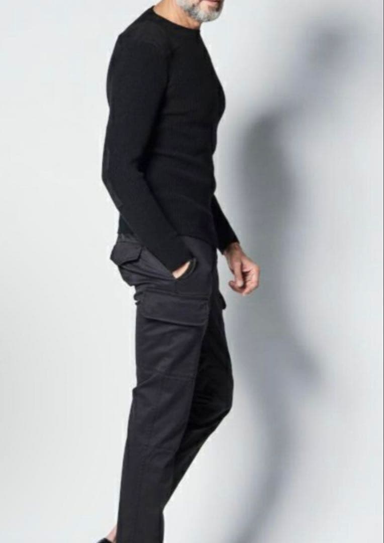 1piu1uguale3 コマンドセーター 干場 BLACK MILITARY