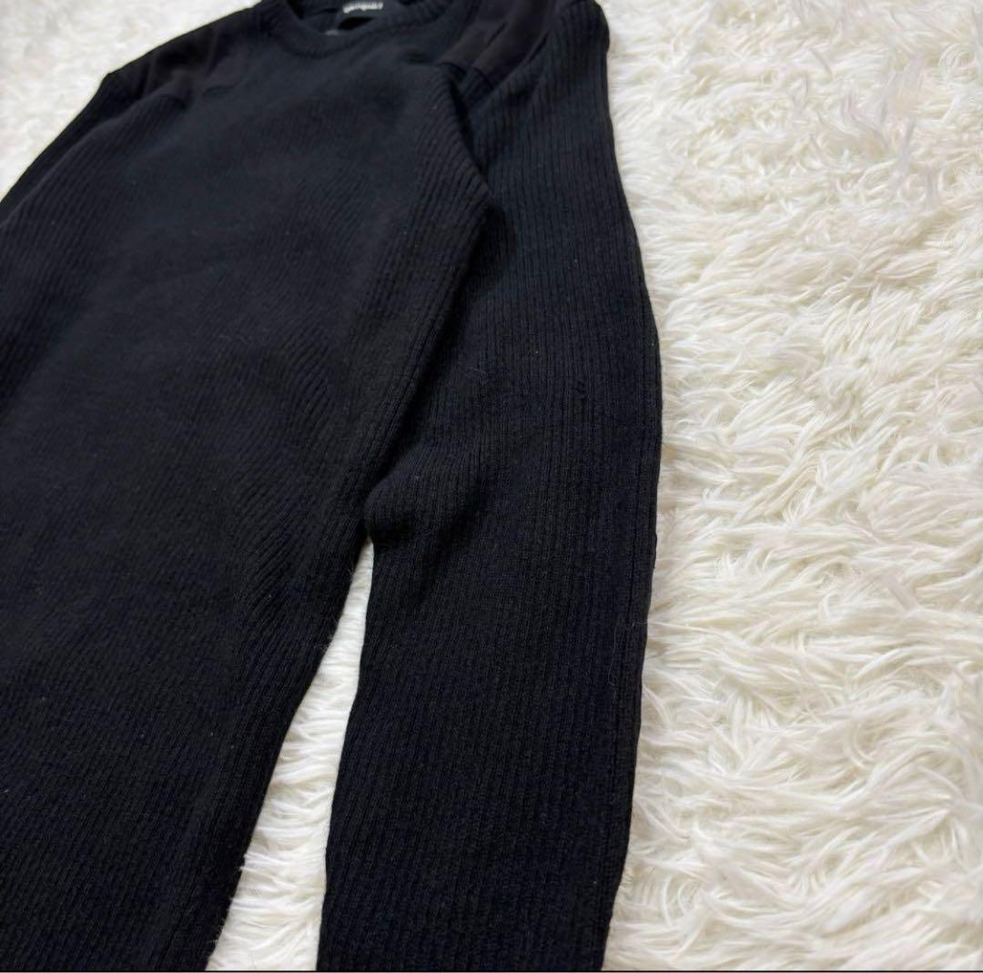 1piu1uguale3 コマンドセーター 干場 BLACK MILITARY