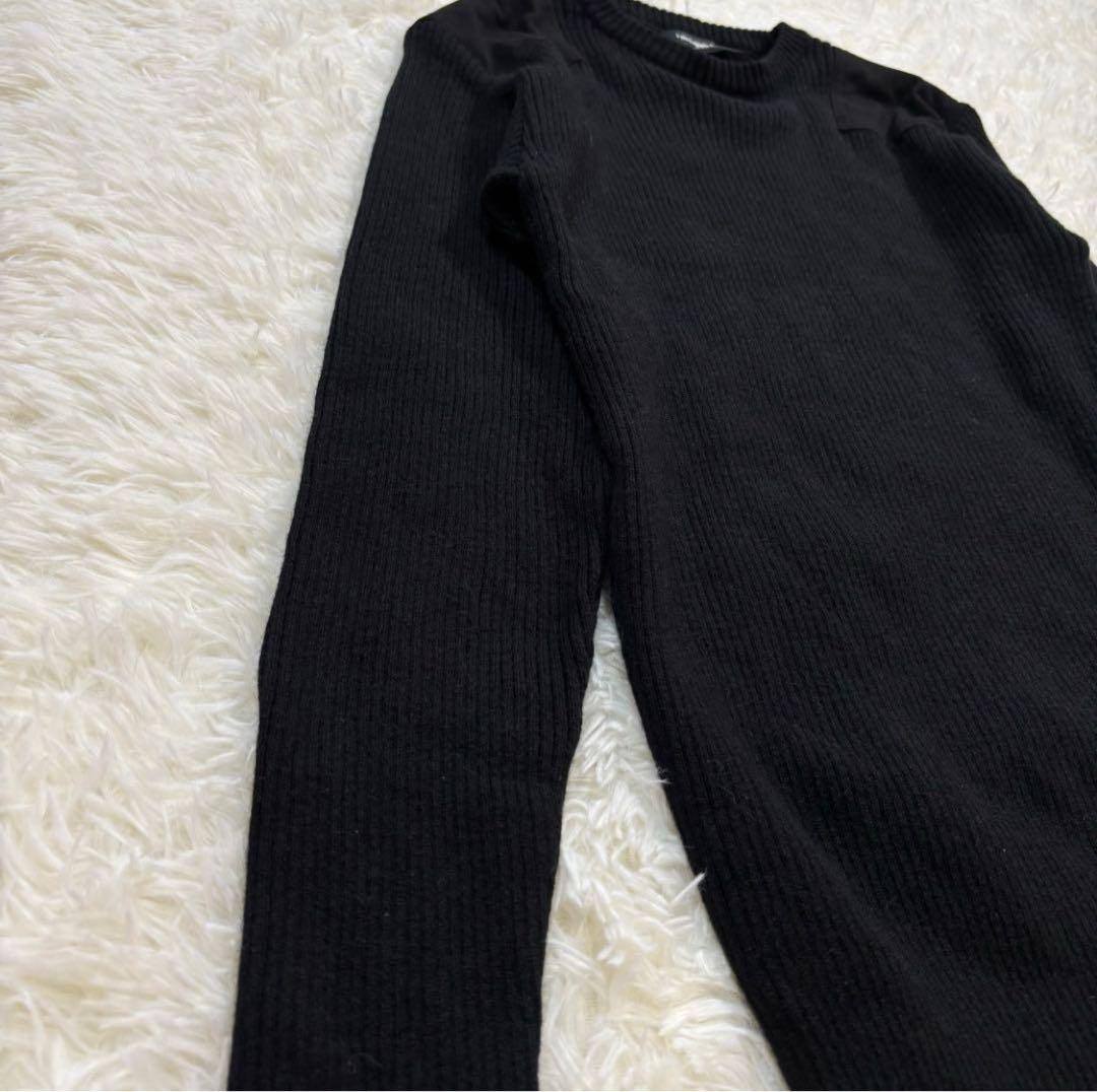 1piu1uguale3 コマンドセーター 干場 BLACK MILITARY