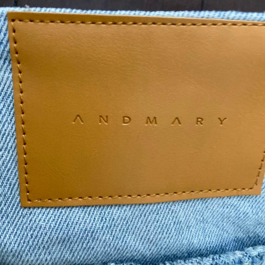 ANDMARY ライトブルー カーゴパンツ