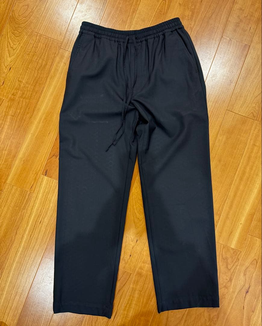 即日発送マーカウェア　100%ウール イージーパンツ　ブラック　Sサイズ