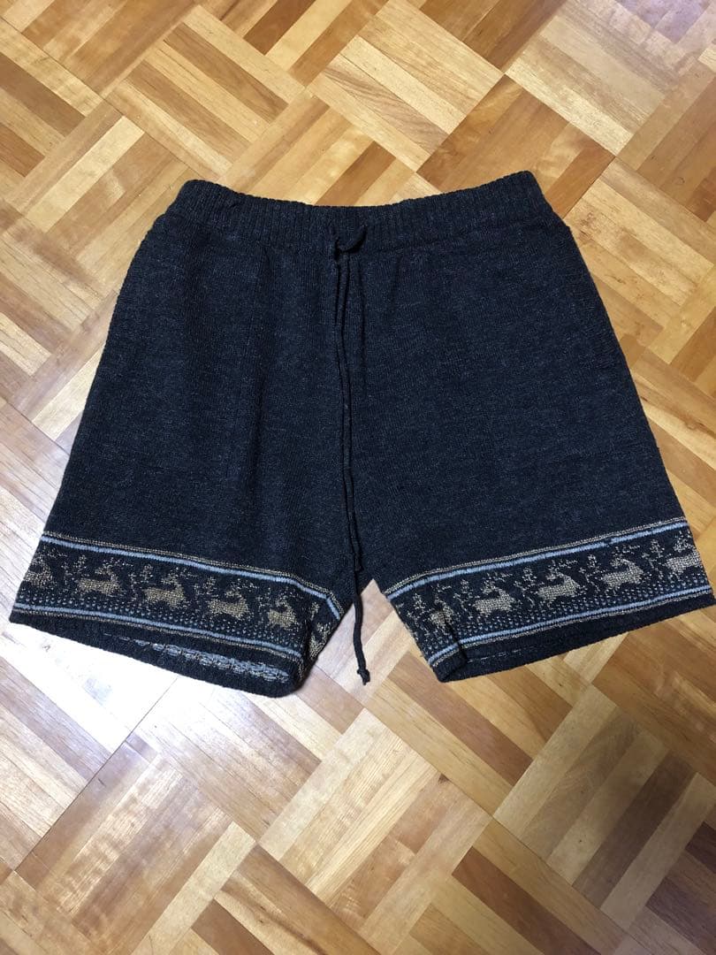 ナンバーナイン　02ジョージ期　トナカイ柄ニットパンツ