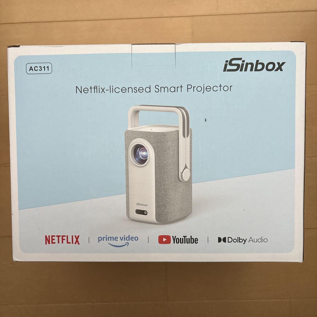 【未開封】iSinbox プロジェクターAC311 Netflix公式アプリ4K