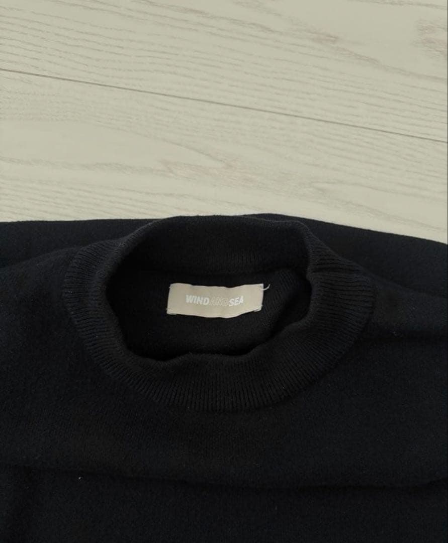 トップス WIND AND SEA Cotton Cashmere Knit Black