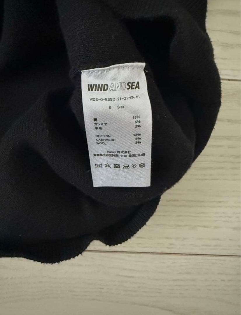 トップス WIND AND SEA Cotton Cashmere Knit Black