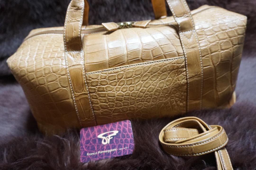 Franco Parmeggiani エキゾチックレザー 2WAYハンドバック