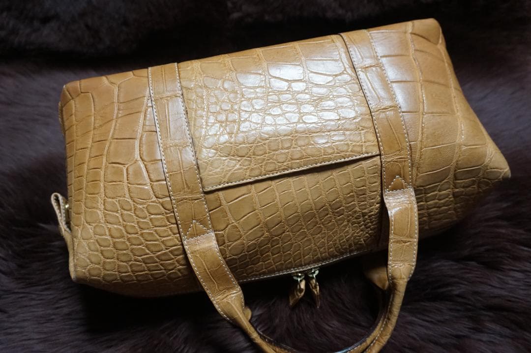 Franco Parmeggiani エキゾチックレザー 2WAYハンドバック