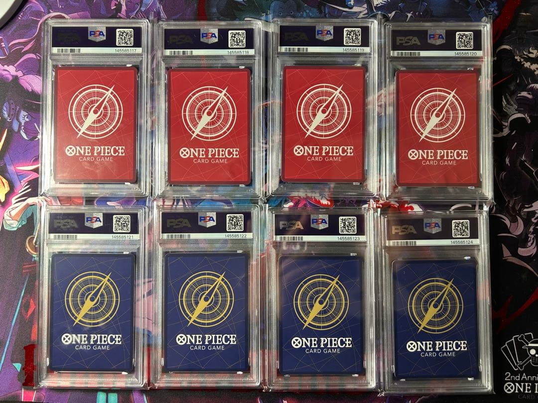 ワンピース　English 2nd Anniversary psa10 8連番