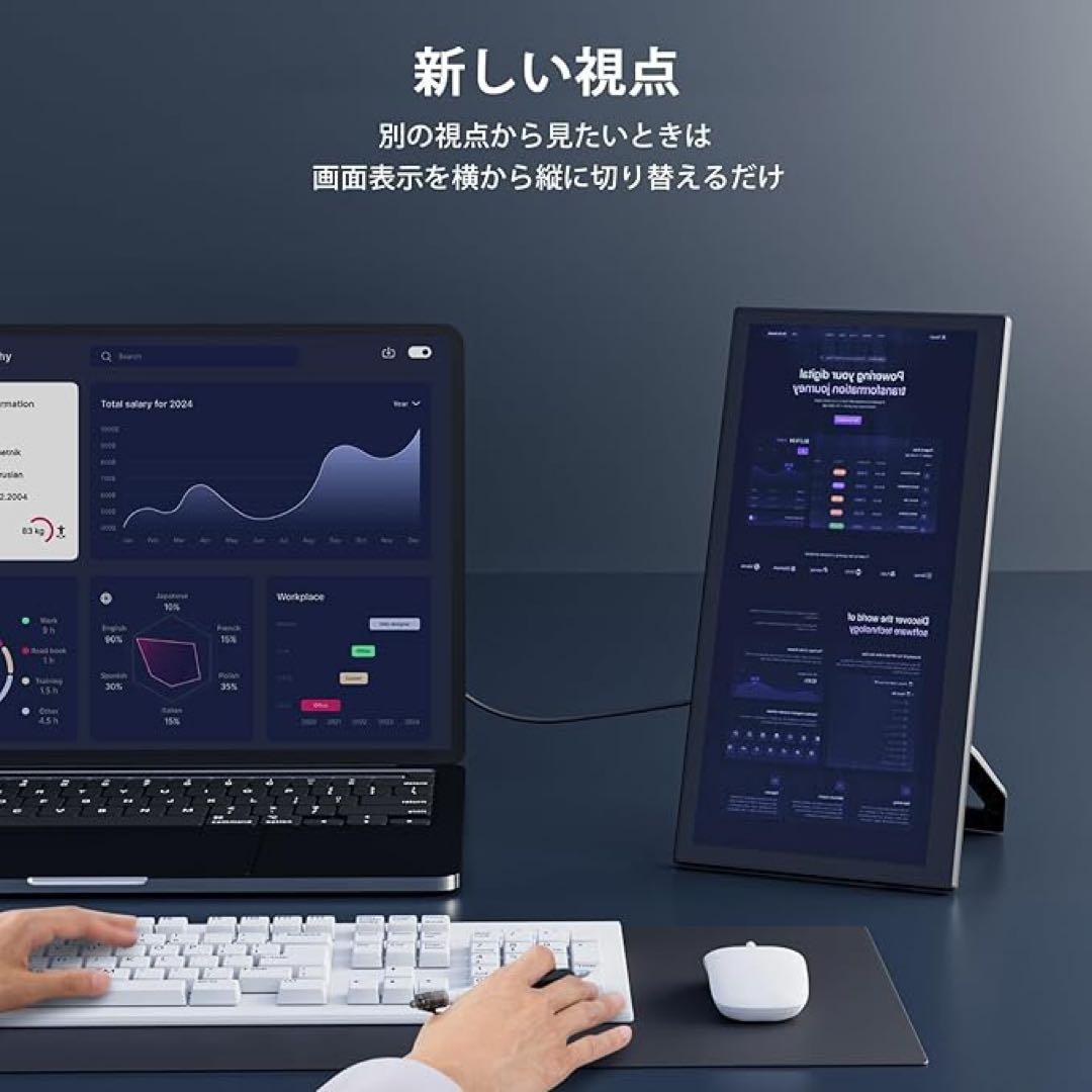 ❤️1品限り❤️12.1インチポータブルモニタータッチスクリーンFHD1080P