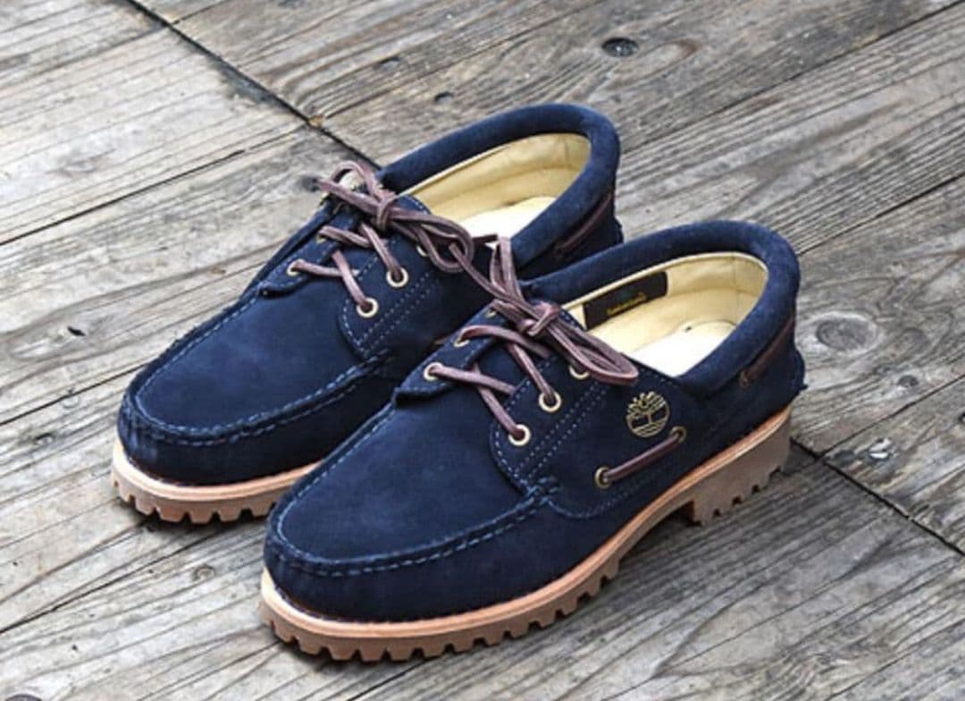 【ケア済】Timberland 3eye クラシック スウェード ダークブルー