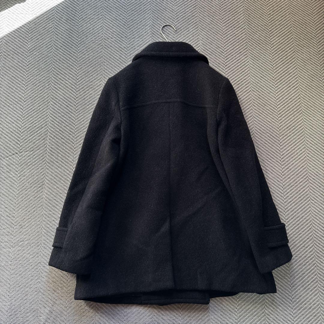 極美品 UNTITELD ウール アルパカ ピーコート ダブル 黒 サイズ2