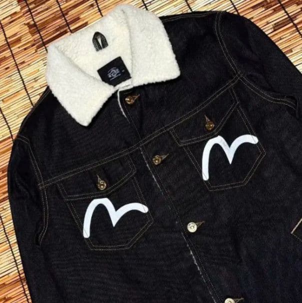 エビス　デニム　ジャケットコート L 大 カモメ 白