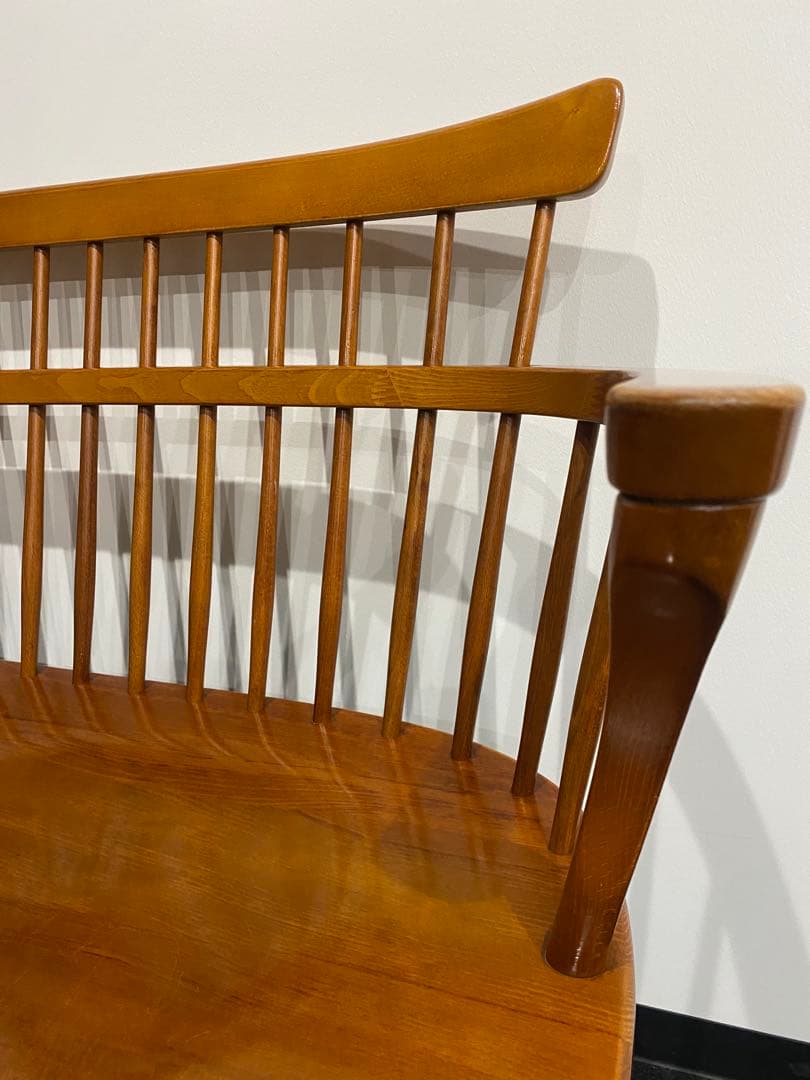 キツツキマーク　飛騨　ソファー　ベンチ　レトロ　ヴィンテージ 2人がけ