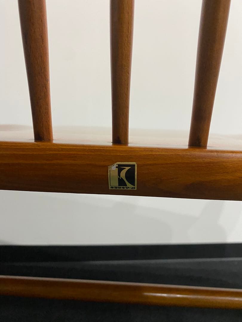 キツツキマーク　飛騨　ソファー　ベンチ　レトロ　ヴィンテージ 2人がけ