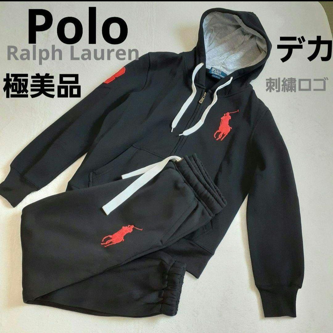 【デカロゴ・ジップ】Polo Ralph Lauren　スウェット　/M