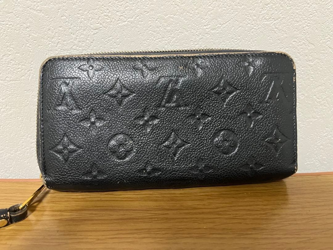 Louis Vuitton 長財布 ブラック レザー