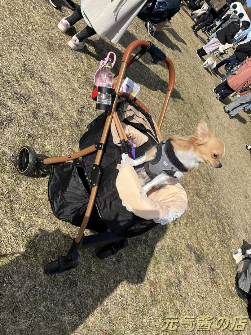 分離型ペットカート 折りたたみ耐荷重 20kg前輪 360° 回転 ブレーキ付き