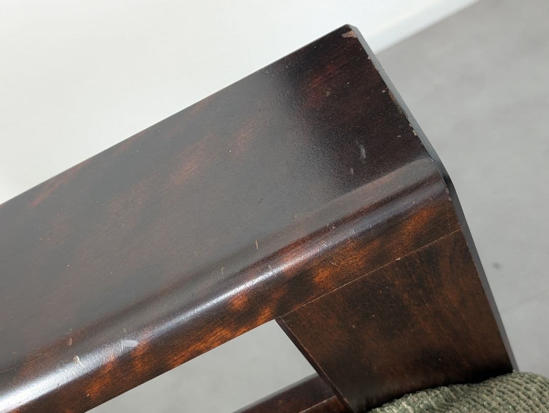 USED/北海道民芸家具 一人掛けソファ 飛騨産業 和モダン カバ材