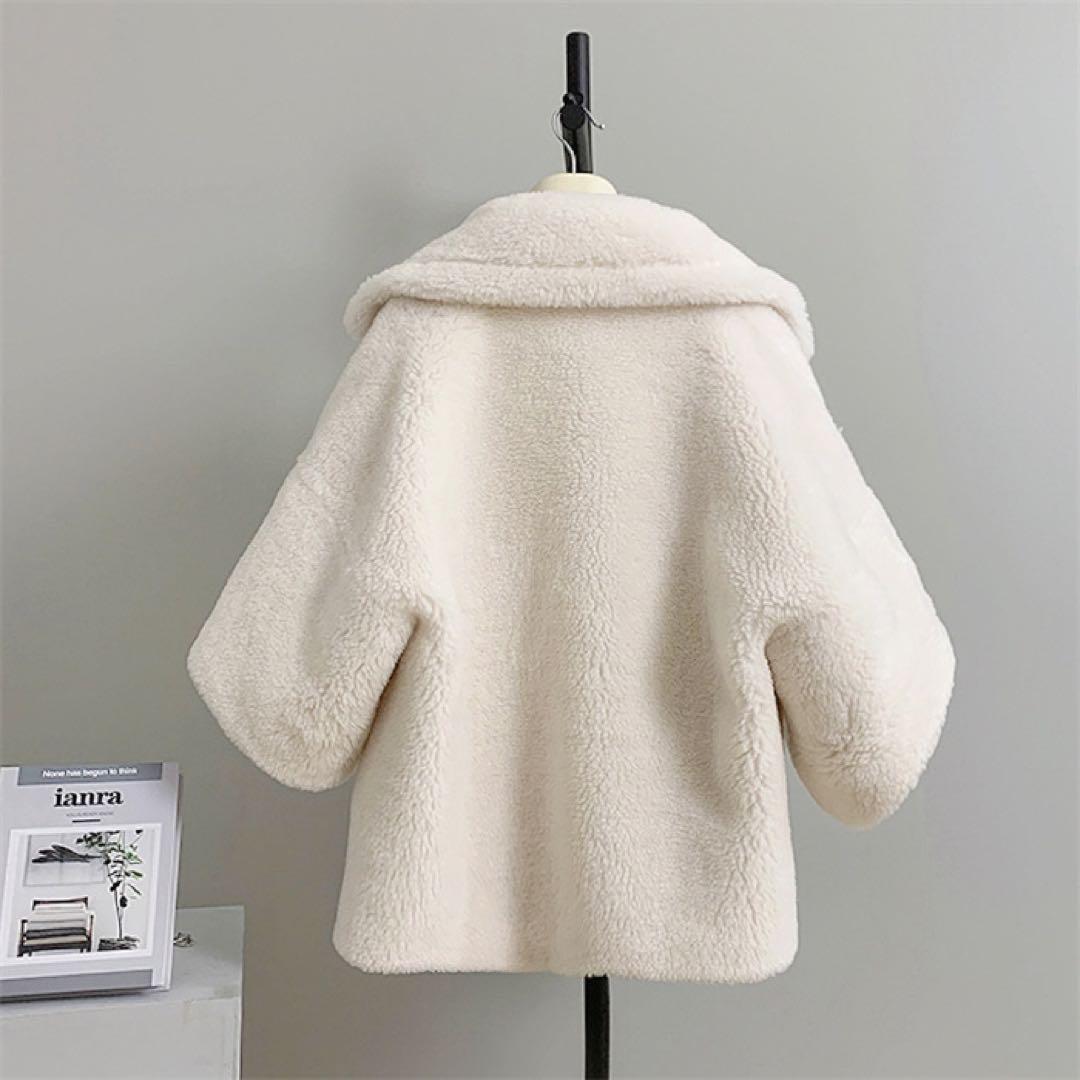 新品未使用 ベアテーラードコート アルパカ素材 白　ホワイト