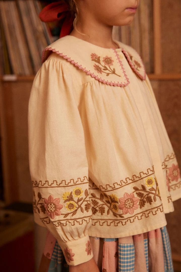 【新品】Apolina アポリナ 刺繍ブラウス 3-5y blouse