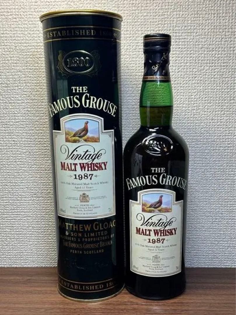 ウイスキー Famous Grouse Vintage Malt Whisky 1987