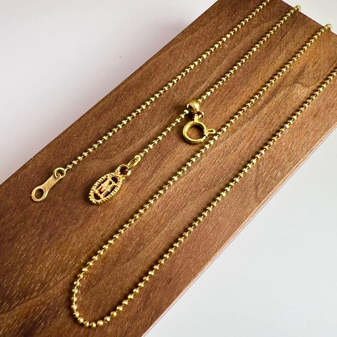 MIZUKI ミズキロングネックレス　チェーン　K14