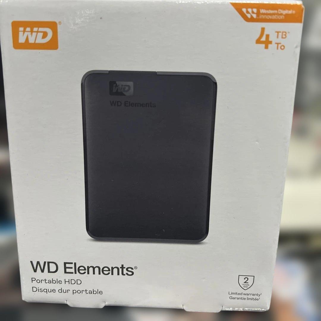 WD Elements 4TB ポータブルHDD USB 3.0