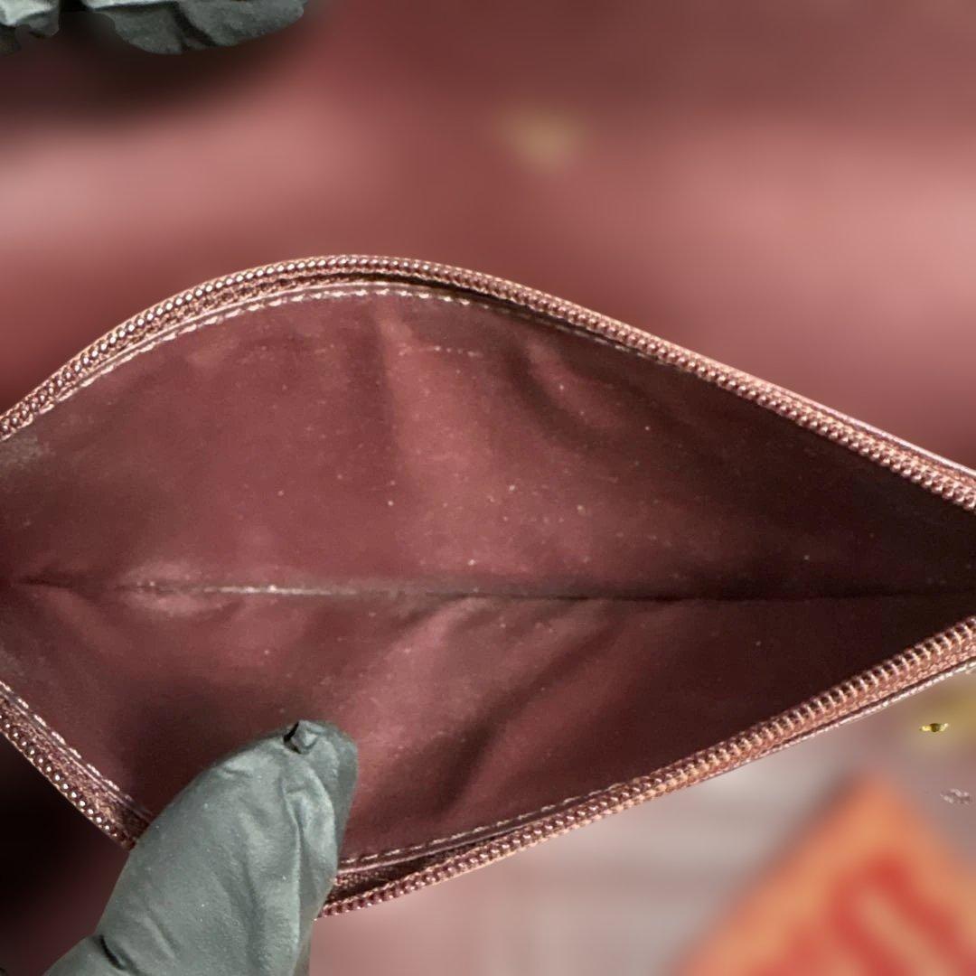 カルティエ バーガンディ 長財布 エンベロープスタイル