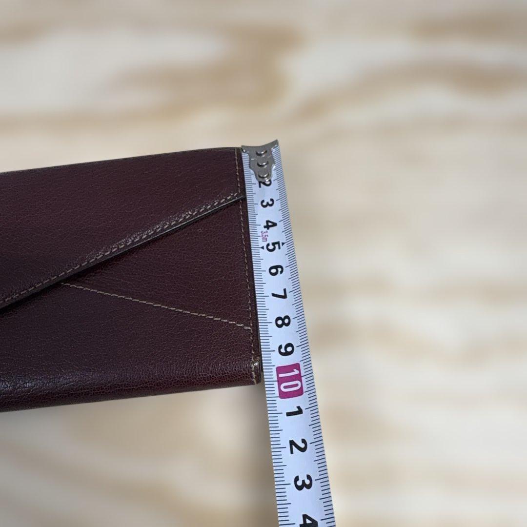 カルティエ バーガンディ 長財布 エンベロープスタイル