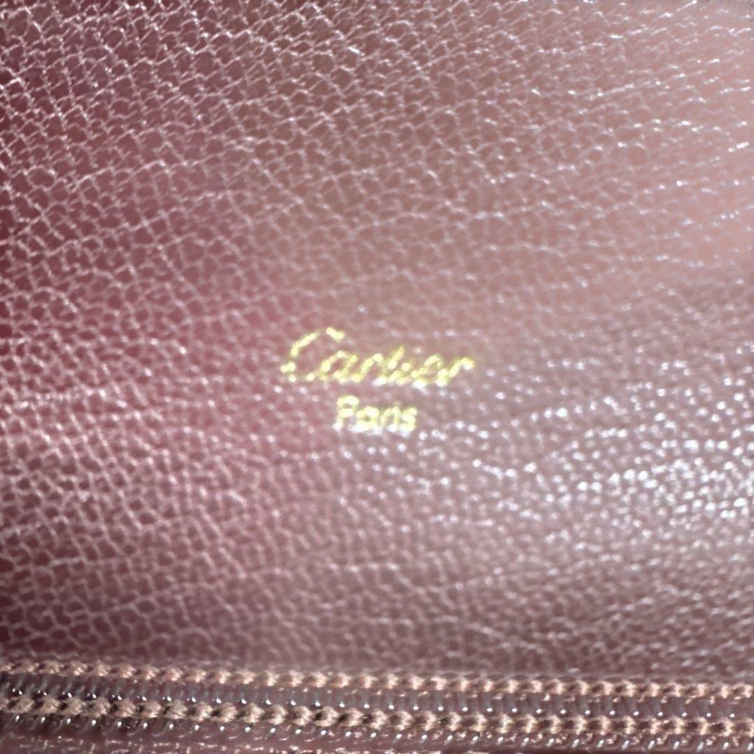 カルティエ バーガンディ 長財布 エンベロープスタイル