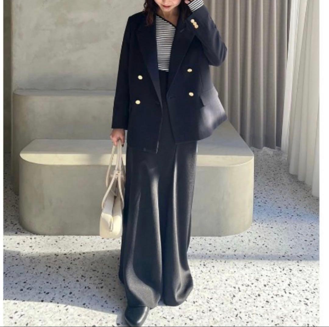 25SS✨ミラオーウェン 金釦 ダブルブレストブレザー FREE