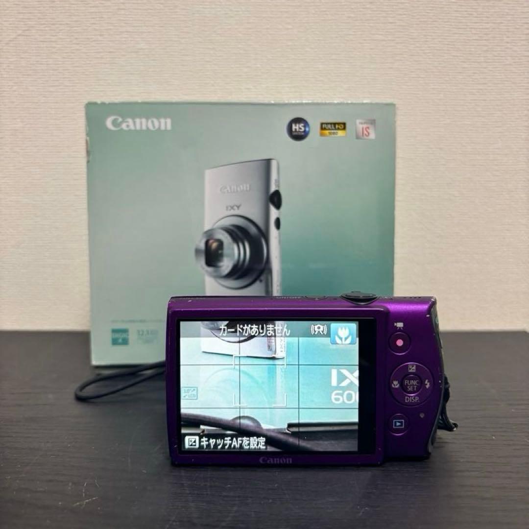 【元箱付き】 Canon IXY パープル 本体と付属品