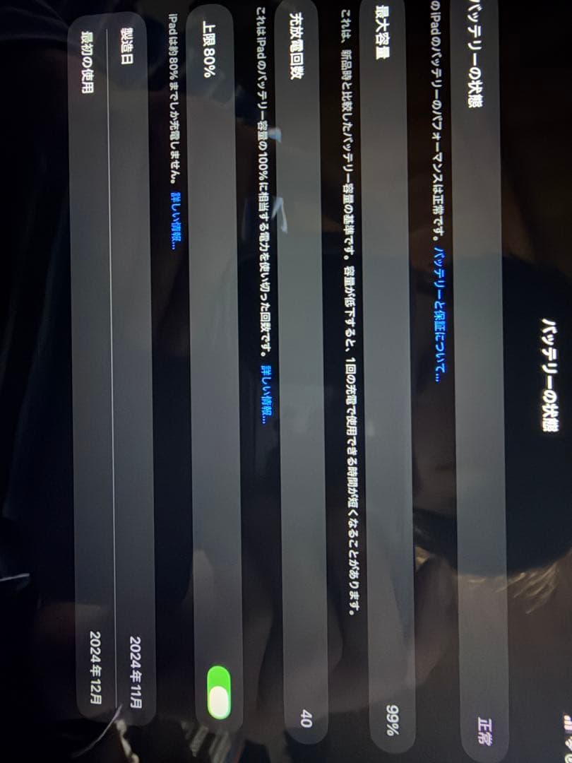 iPadAir M2 256GB セルラーモデル本体 充電器・ケーブル付き