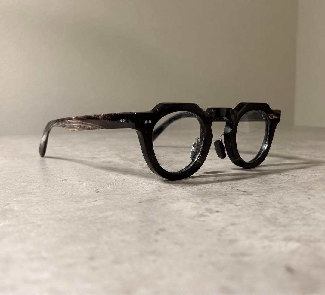 ※一点物 バッファローホーン眼鏡　水牛角　クラウンパント　伊達メガネ　サングラス