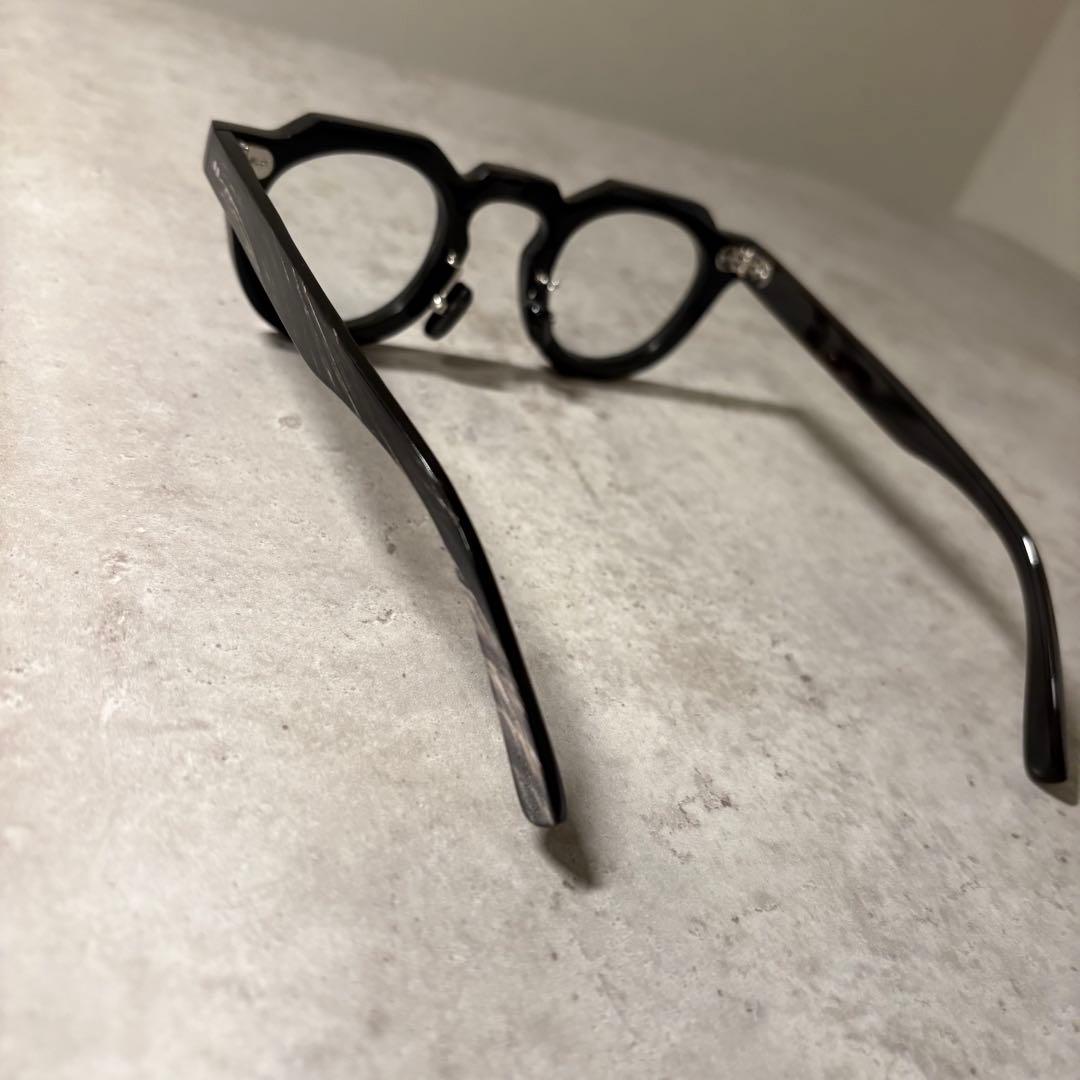 ※一点物 バッファローホーン眼鏡　水牛角　クラウンパント　伊達メガネ　サングラス