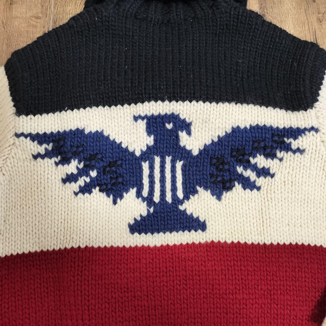 名作 ラルフローレン サンダーバード ショールカラーニット
