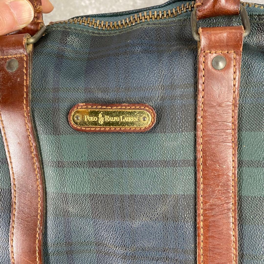 バッグ Vintage Polo Ralph Lauren Check Boston